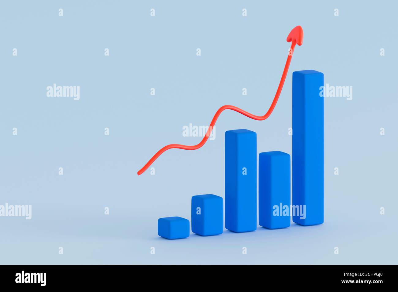 Red arrow 3d curve hi-res stock photography and images - Alamy