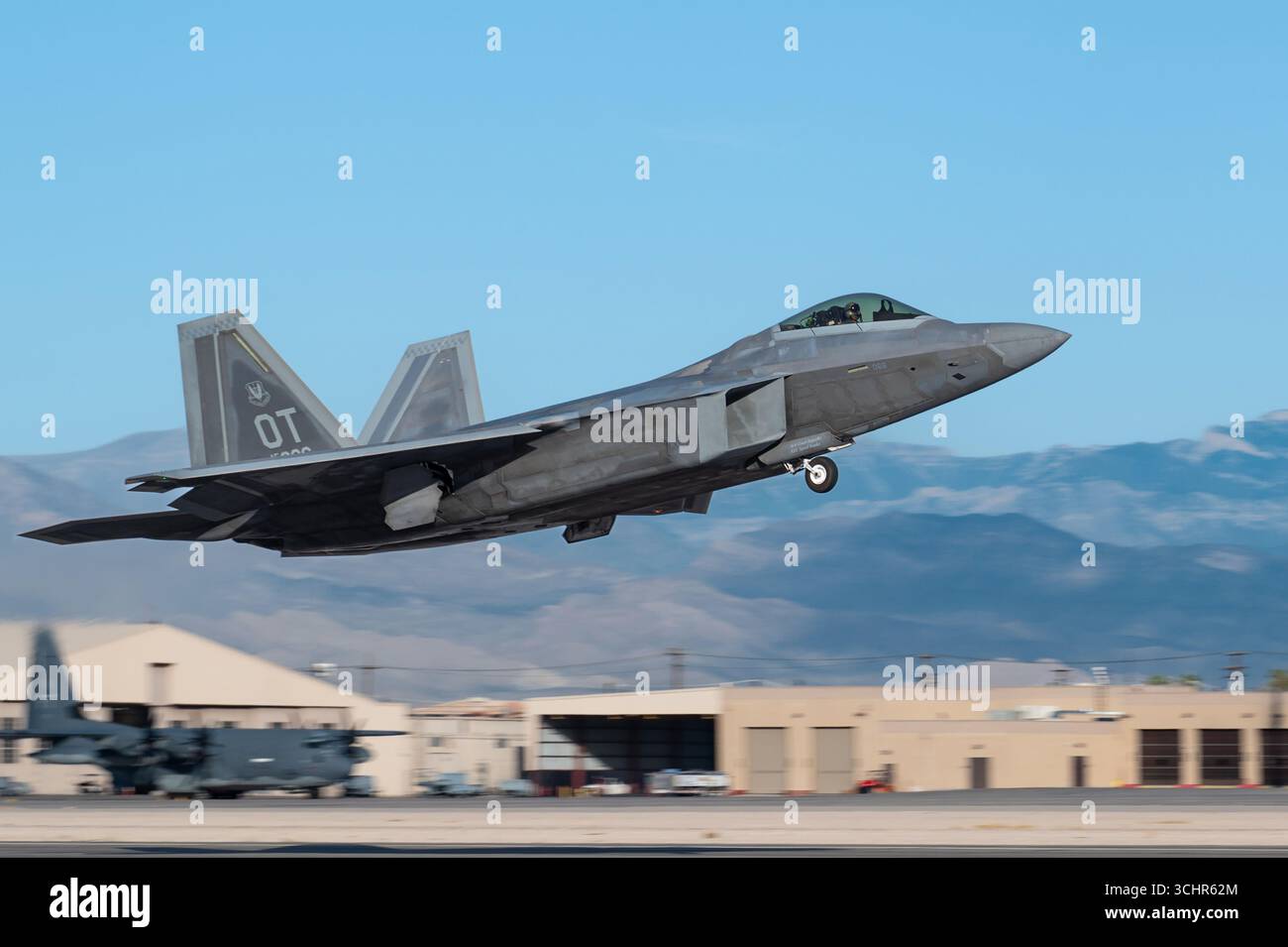 A U.S. Air Force F-22 Raptor assigned to the 422nd Test and Evaluation ...