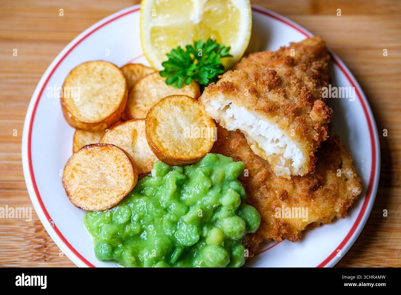 london-uk-september-03-2025-breaded-cod-fillet-with-fried-saute-new