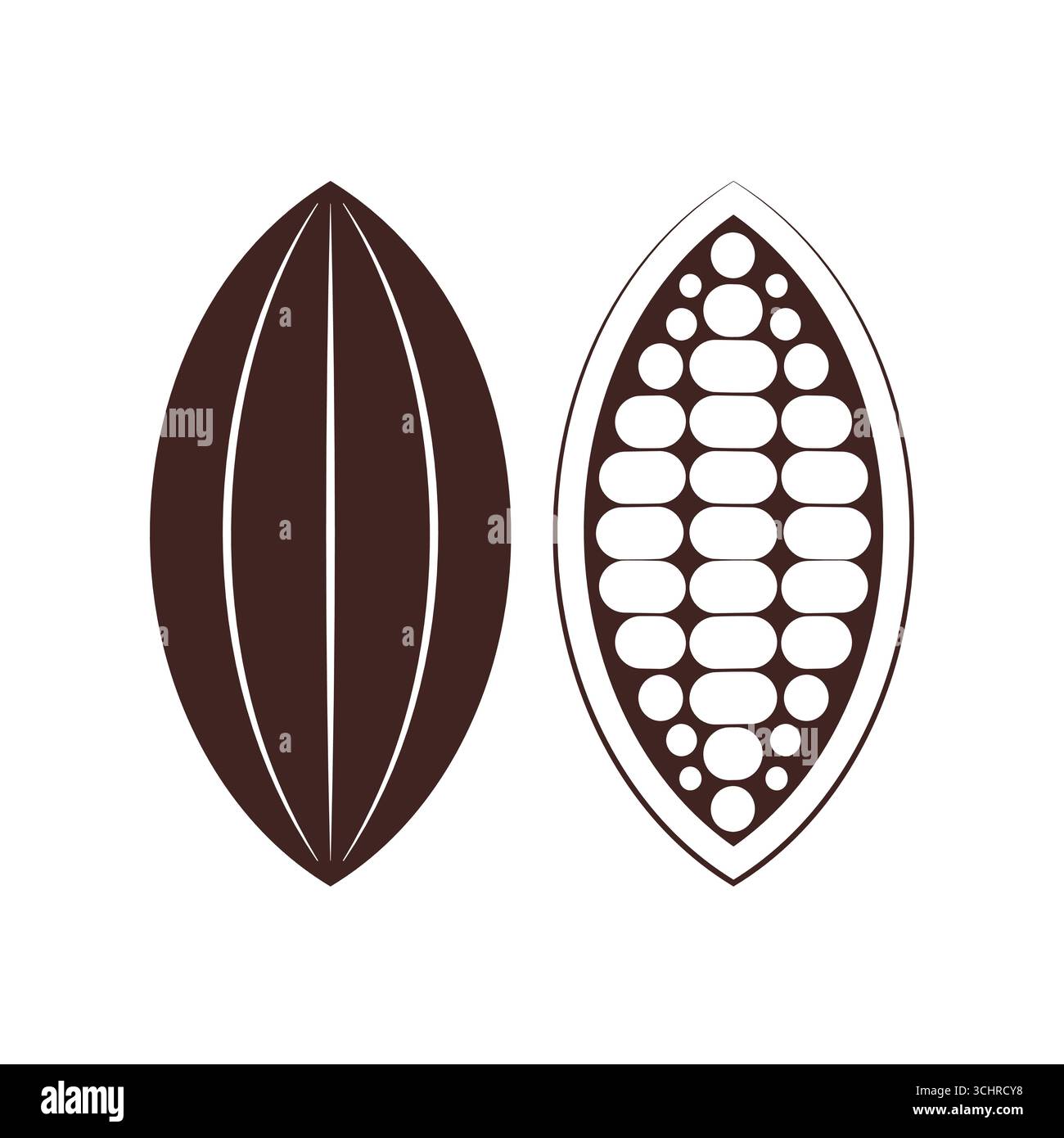 Cocoa bean Logo. Cocoa Icon. Chocolate Cocoa Symbol. Vector ...