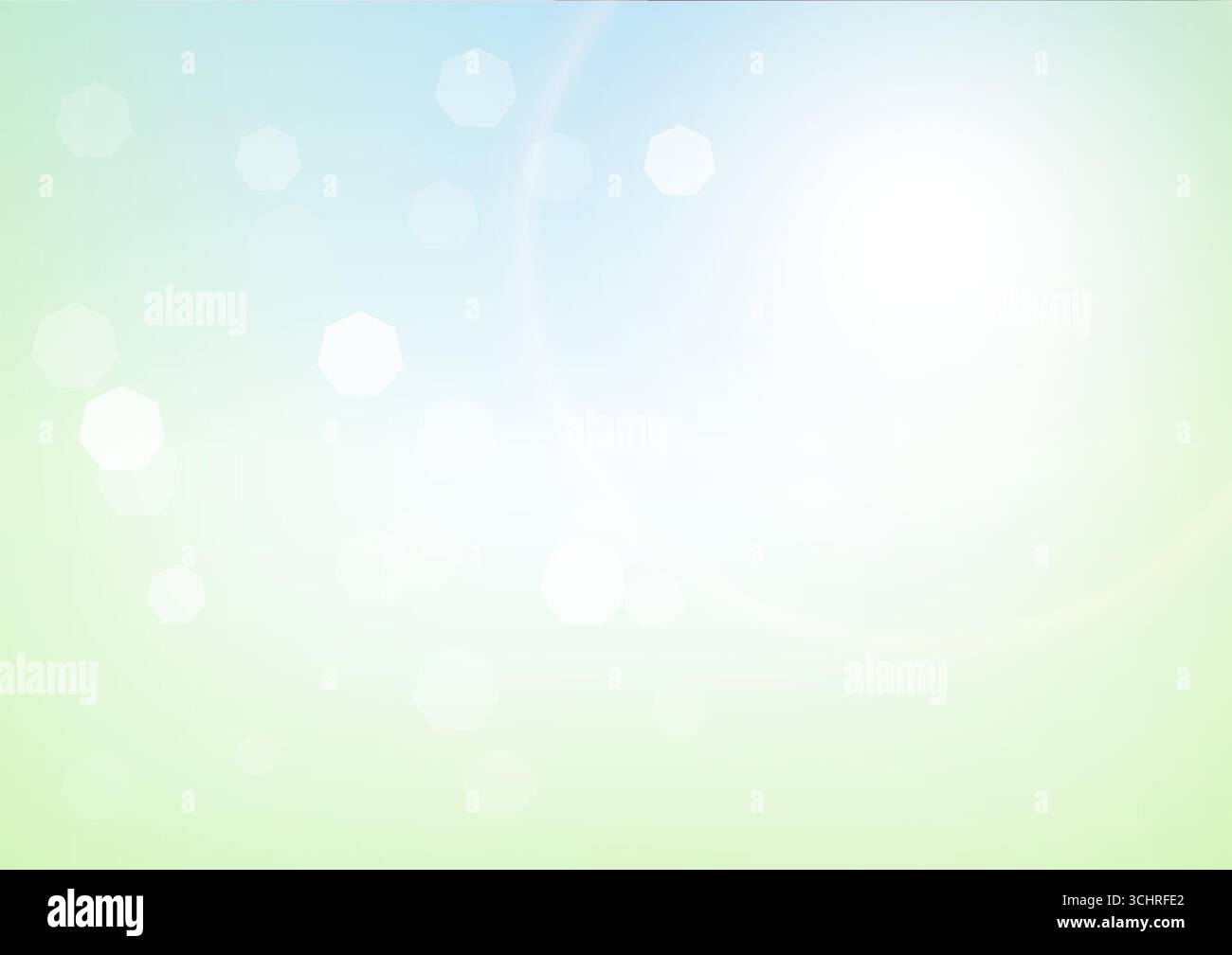 Abstract Green Natural background During Spring Time. Vector Illustration. Stock Vector