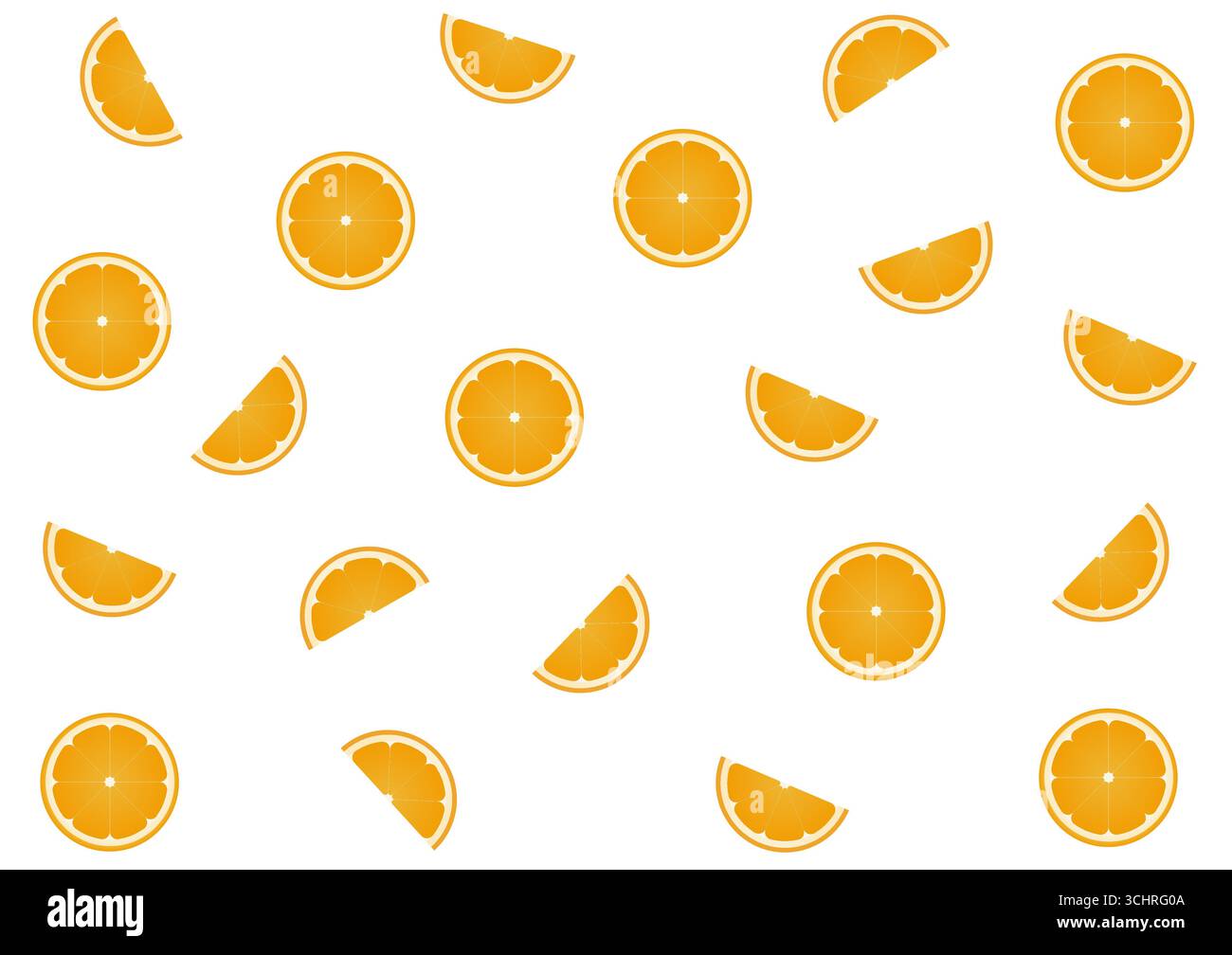 Orange Fruit Seamless Pattern Background. Vector Illustration Stock ...