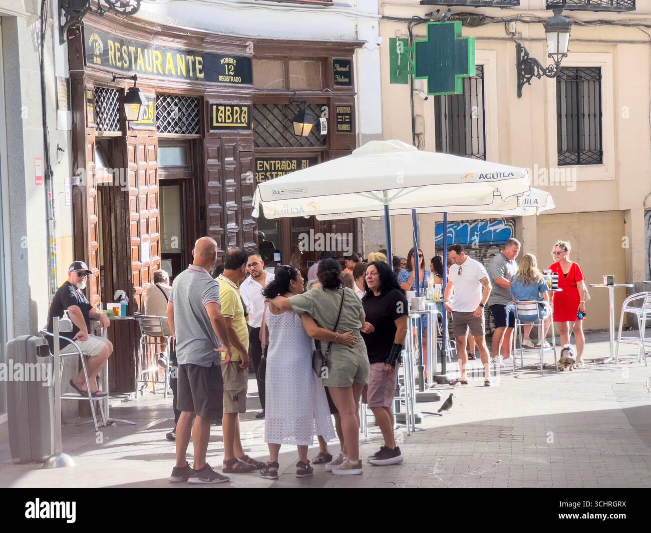Established in 1860, Casa Labra is a historic tavern located at Calle de Tetuán, 12, just steps from Puerta del Sol in central Madrid, Spain - Smartphone Captured Stock Image