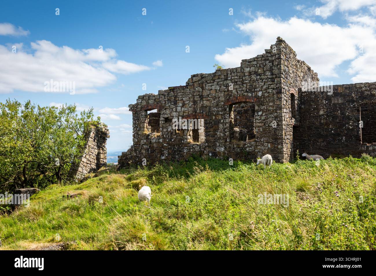 Abandoned industrial buildings, Brown Clee Hill, Shropshire, UK 2025 Stock Photo
