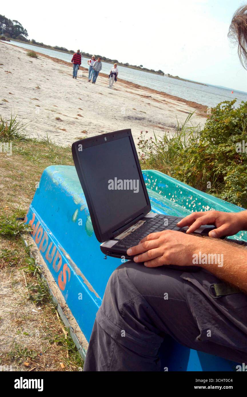 a laptop or notebook, mobile computer device with screen and ...