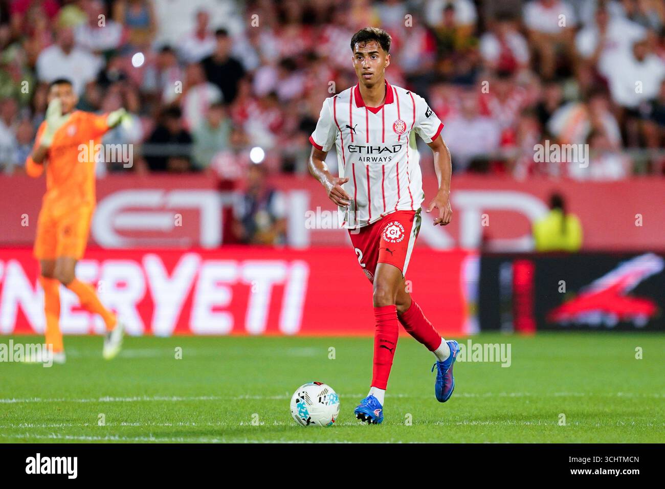 Vitor Reis of Girona FC during the La Liga match 2025-2026, date 3 ...