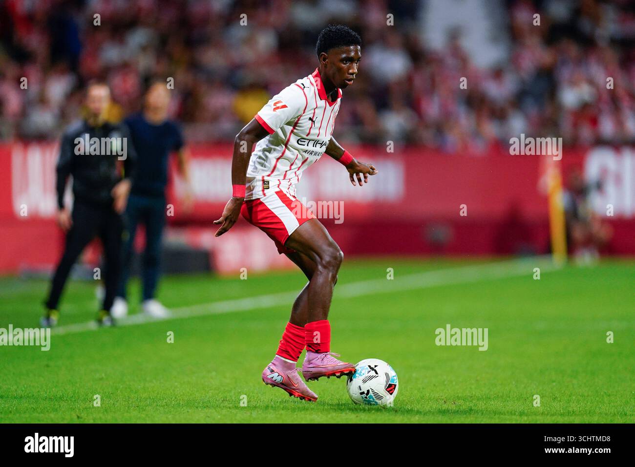 Yaser Yaser Asprilla of Girona FC during the La Liga match 2025-2026, date 3 ...