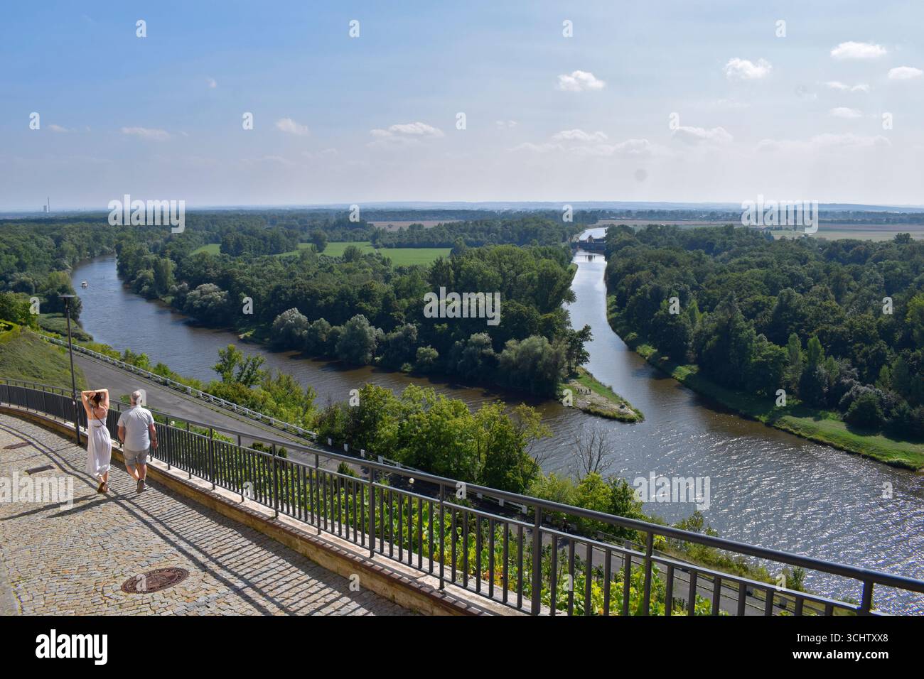Melnik Schloss Chateau Aussicht Stock Photo