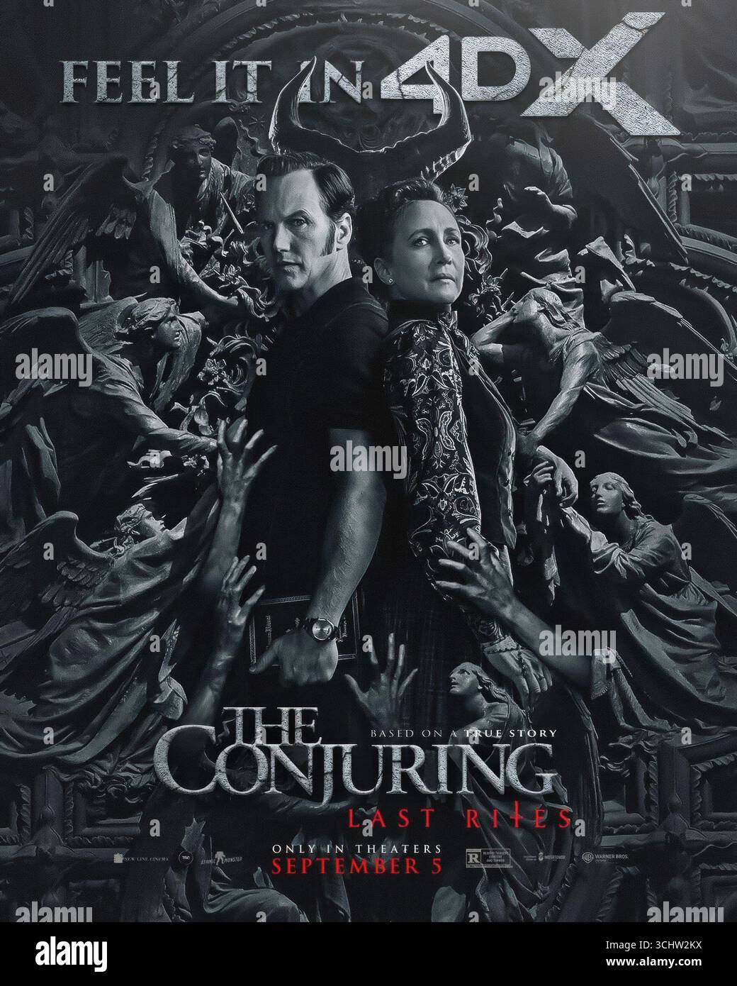 THE CONJURING: LAST RITES, (aka THE CONJURING 4), 4DX poster, from left ...
