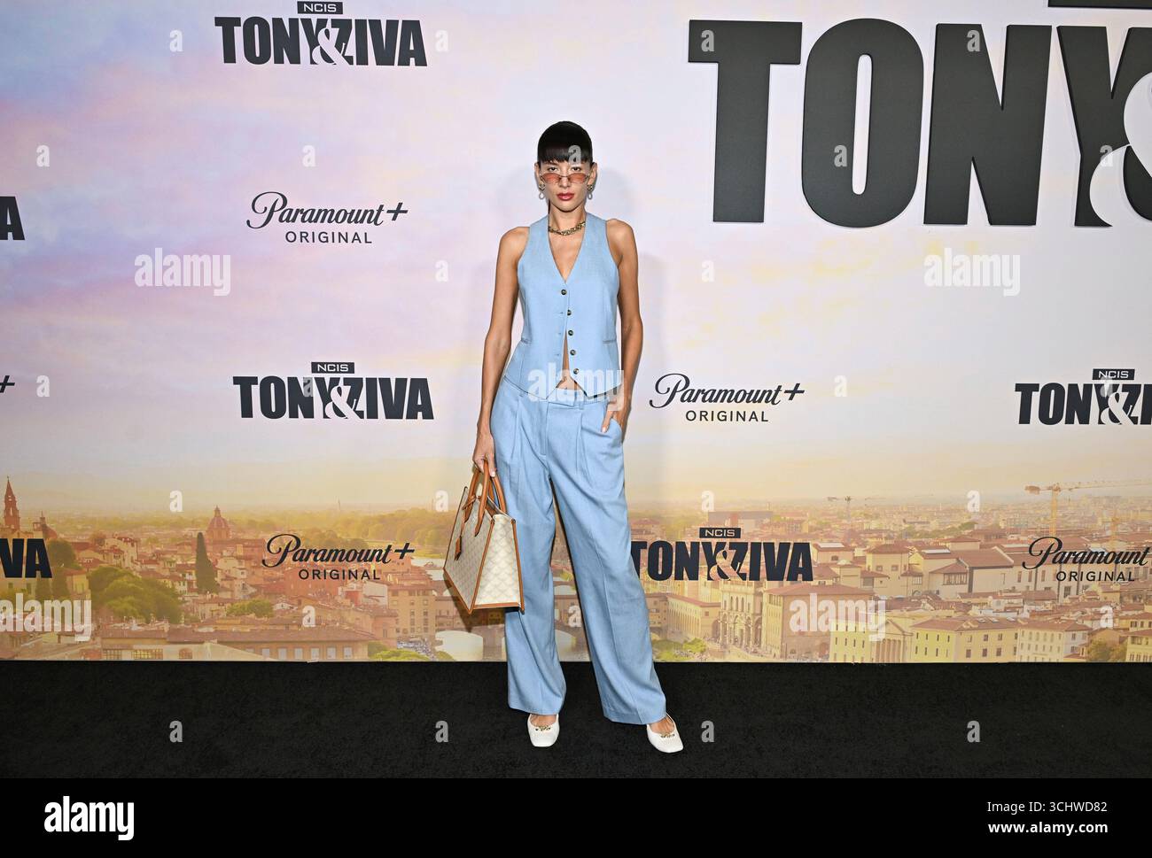 Katya Tolstova attends the "NCIS: Tony & Ziva" red carpet photo call at Spyscape on Wednesday