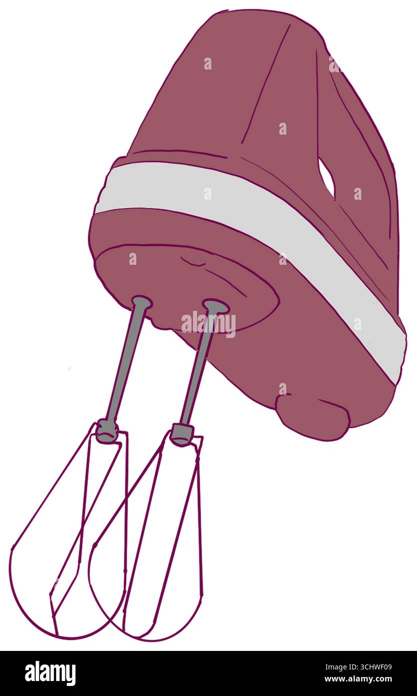 Hand Mixer Illustration Stock Vector