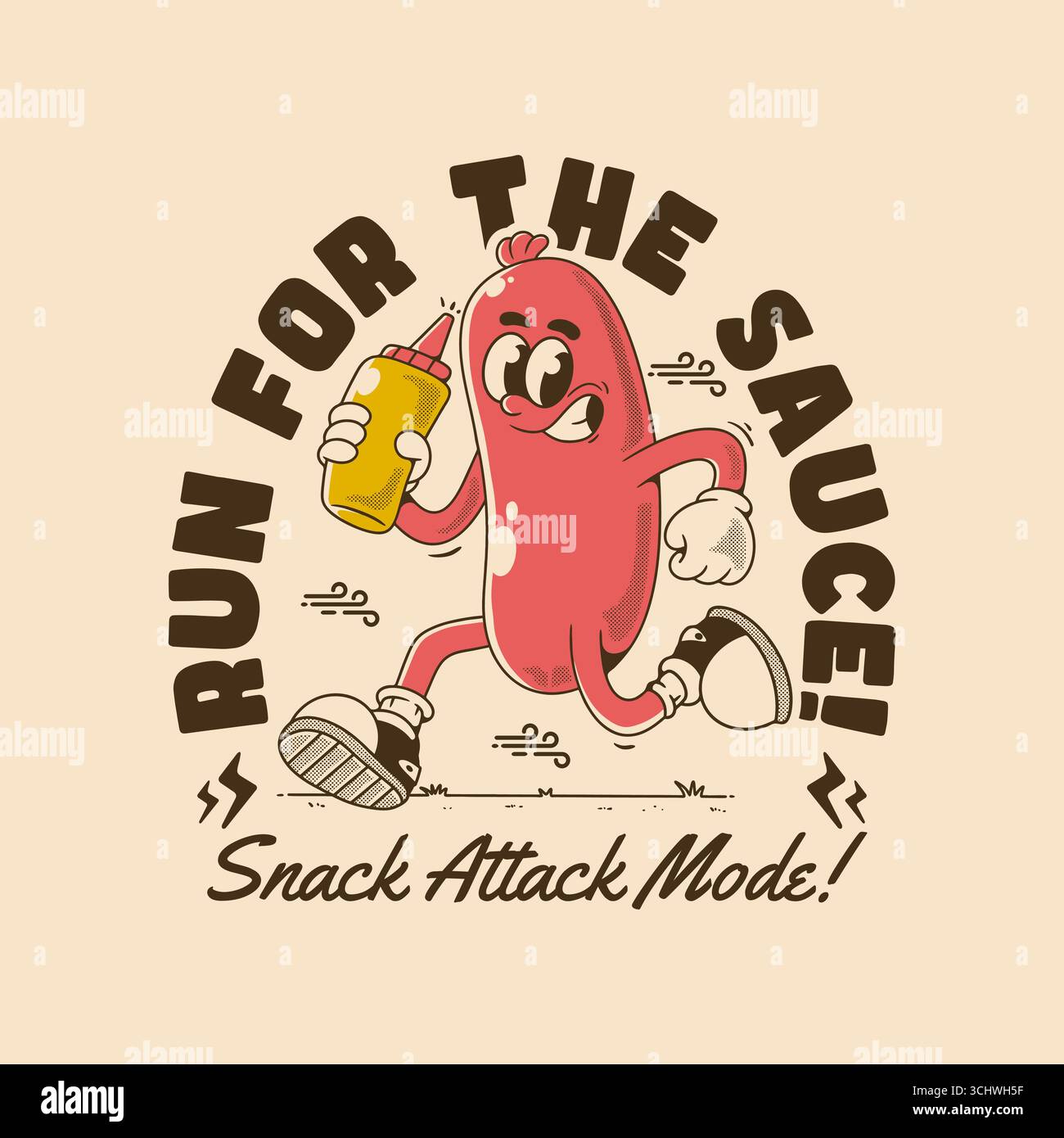 Snack attack Stock Vector Images - Alamy