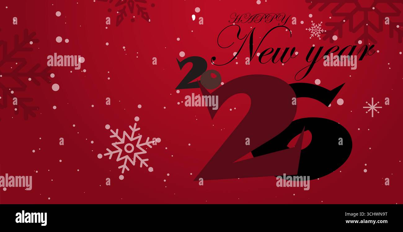 2026 happy new year banner Stock Vector