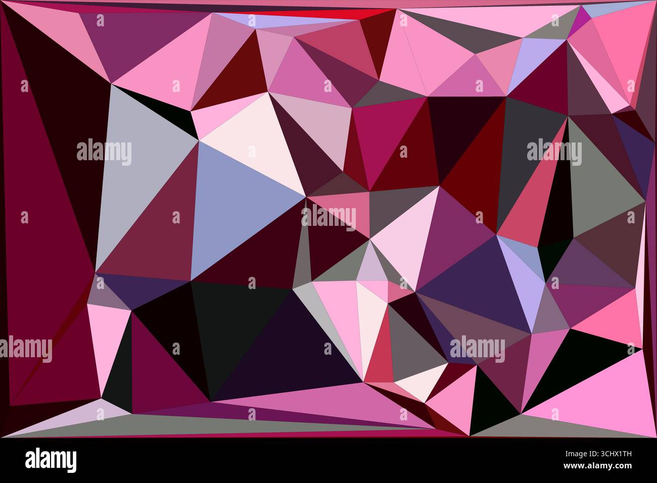 Polygonal mosaic with gradient color abstract geometric background. Low Poly background design. Technology low Poly background. Modern and trendy abst Stock Vector