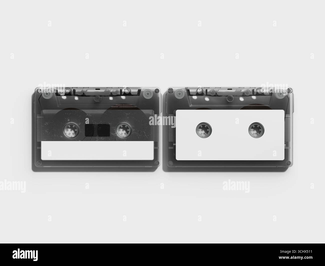 Cassette Tape Mockup Front and Back View Stock Photo - Alamy