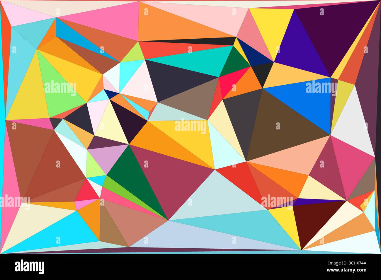 Polygonal mosaic with gradient color abstract geometric background. Low Poly background design. Technology low Poly background. Stock Vector