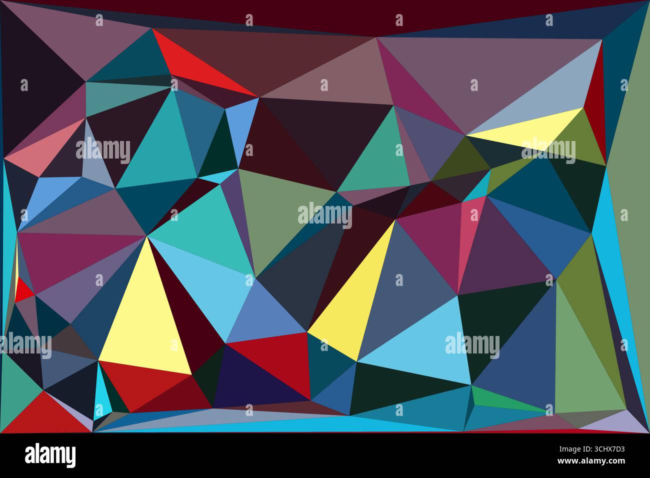 Polygonal mosaic with gradient color abstract geometric background. Low Poly background design. Technology low Poly background. Stock Vector