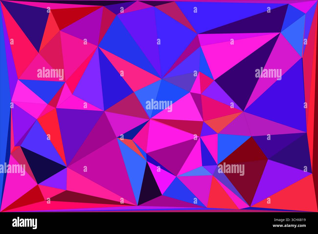 Polygonal mosaic with gradient color abstract geometric background. Low Poly background design. Technology low Poly background. Stock Vector