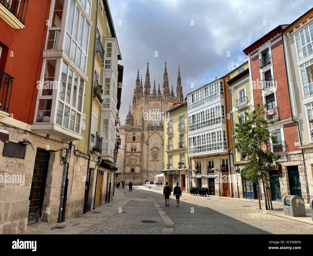 Cathedral from Las Llanas. Burgos, Spain. - Smartphone Captured Stock Image