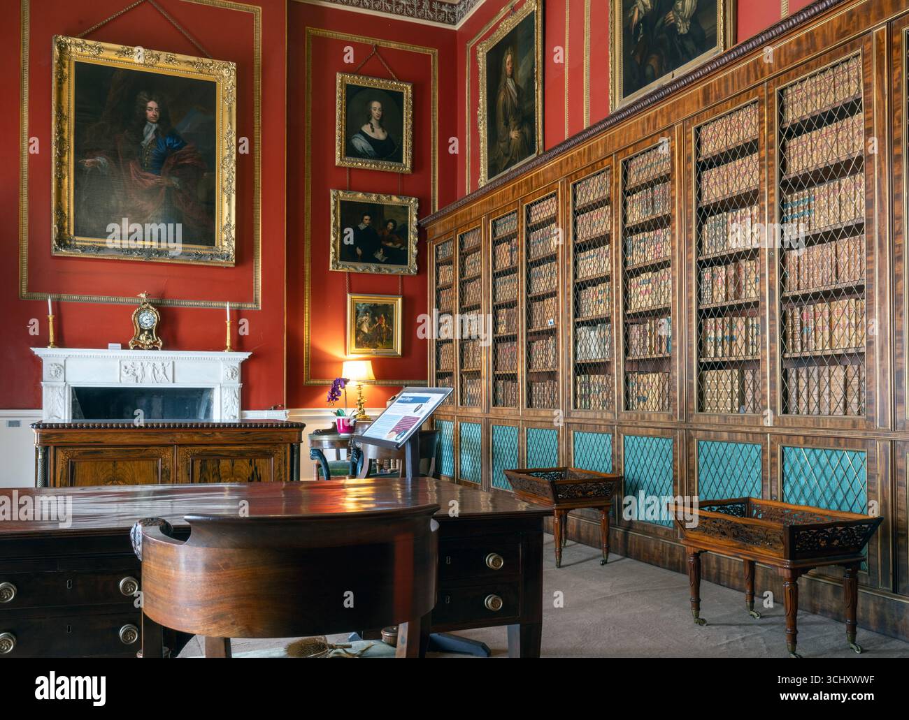 Library at attingham park hi-res stock photography and images - Alamy