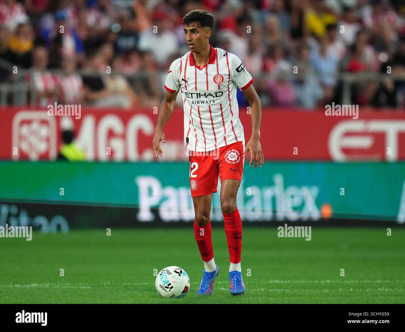 Vitor Reis of Girona FC during the La Liga match 2025-2026, date 3 ...