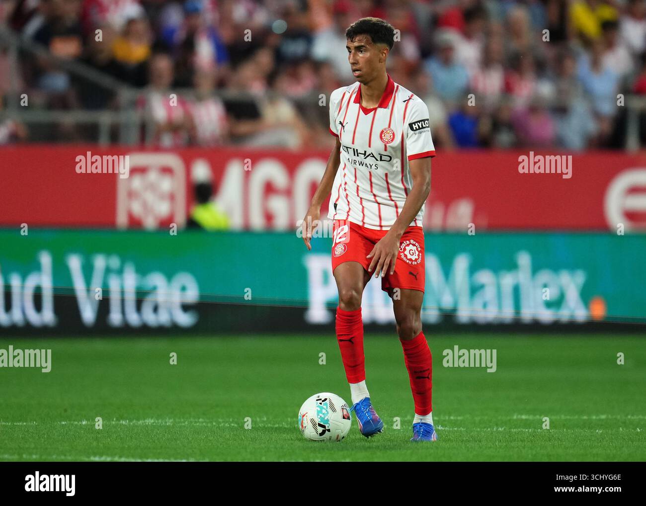 Vitor Reis of Girona FC during the La Liga match 2025-2026, date 3 ...