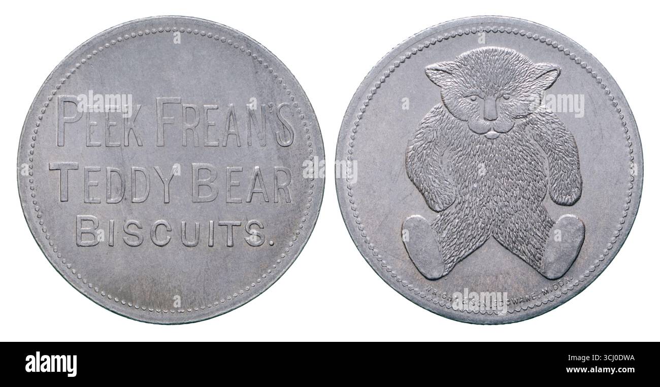 Peek Freans Teddy Bear Biscuits Token Stock Photo - Alamy
