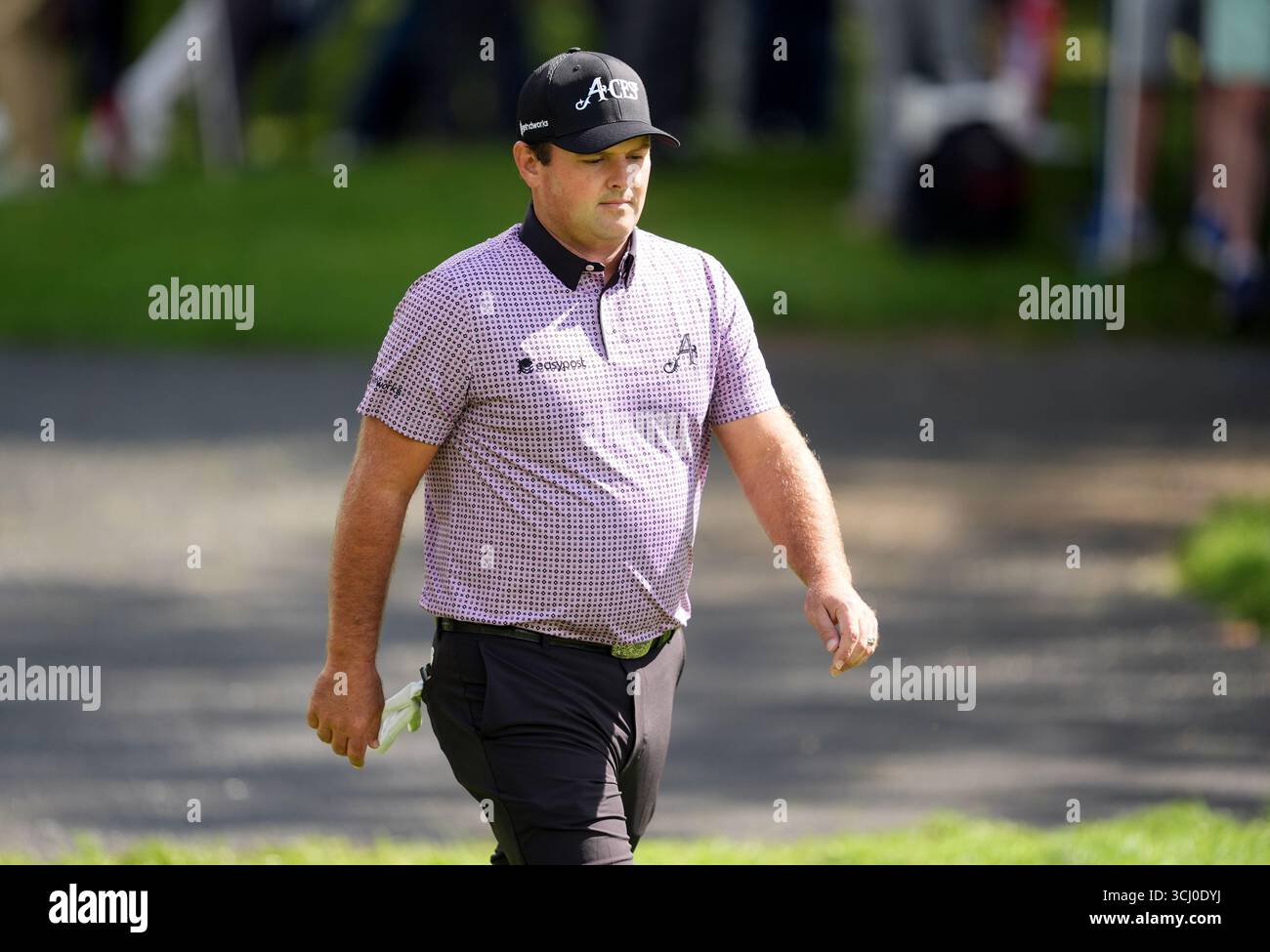 Ireland Father Reed Patrick Reed on day one of the 2025 Amgen Irish Open at The K Club ...