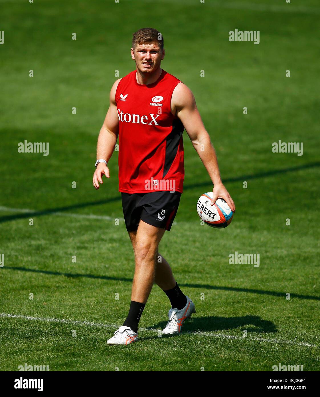 Owen Farrell of Saracens Rugby during the Saracens Rugby (uk) Captain ...