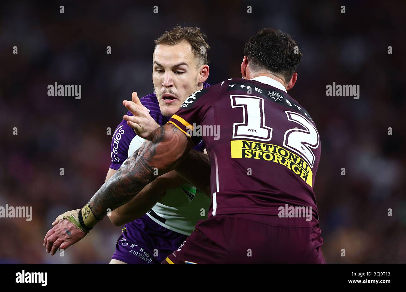 Who was the standout player in the Storm vs. Roosters match?