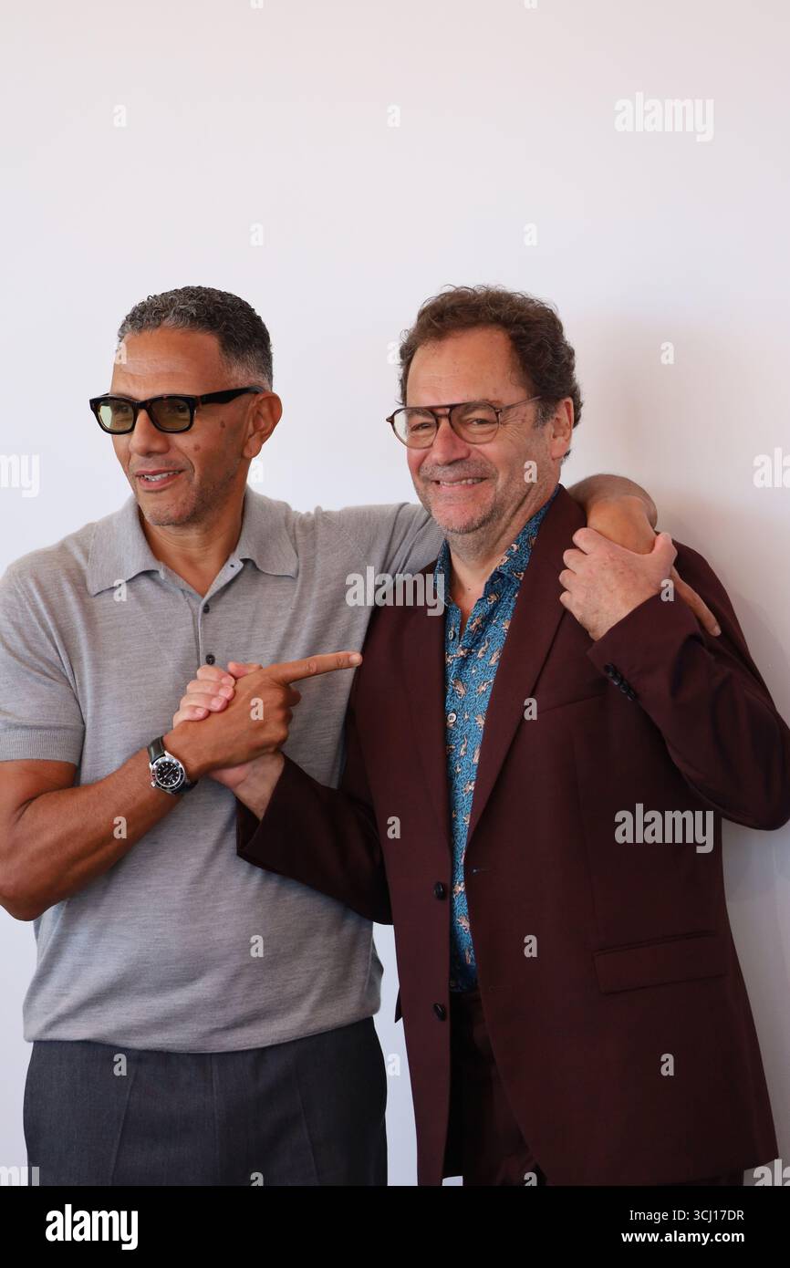 Diego Ribon Venice, Italy, 4th September, 2025. Roschdy Zem and Diego Ribon at the ...