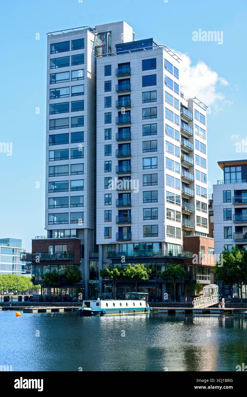 The Millennium Tower apartment block, Charlotte Quay, Grand Canal Docks, Dublin, Ireland. Stock Photo