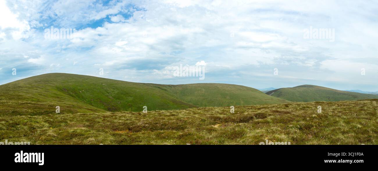 Dun Law and White Law, Lowther Hills, Glenlochar, Castle Douglas, Dumfries and Galloway, Scotland Stock Photo
