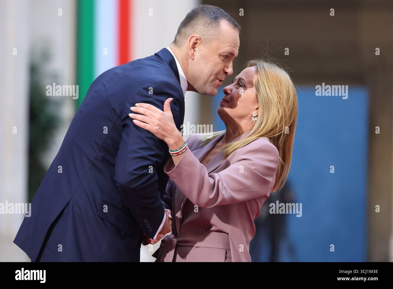Rome, Italy, September 4, 2025: Prime Minister Giorgia Meloni meets ...