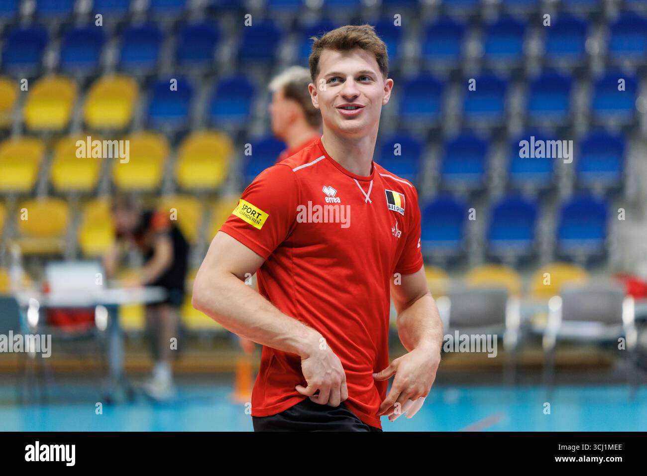 Belgium's Seppe Rotty pictured in action during the media day of the ...