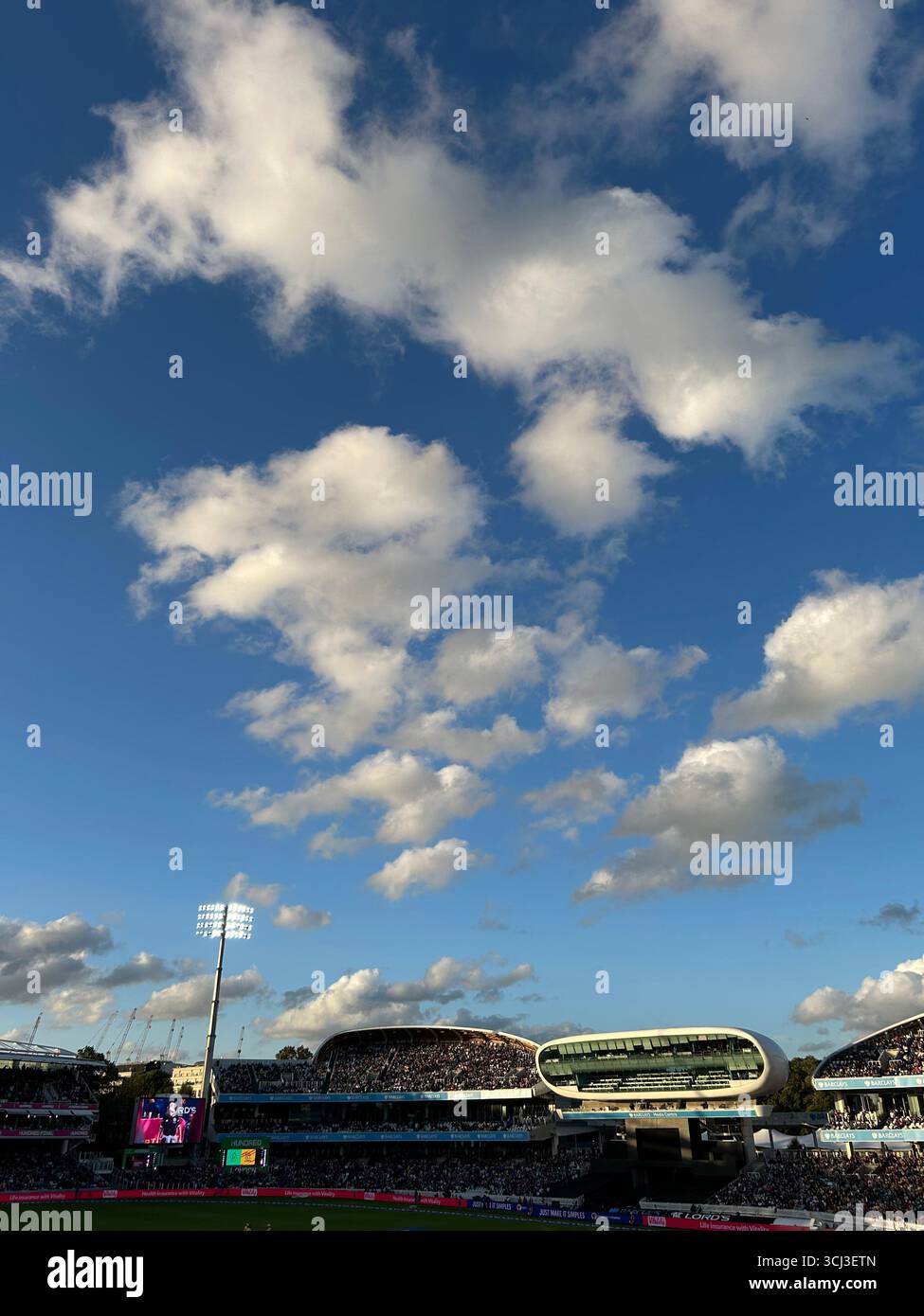 The Hundred Cricket final played at Lords Cricket Ground, St Johns Wood, London, UK - Smartphone Captured Stock Image