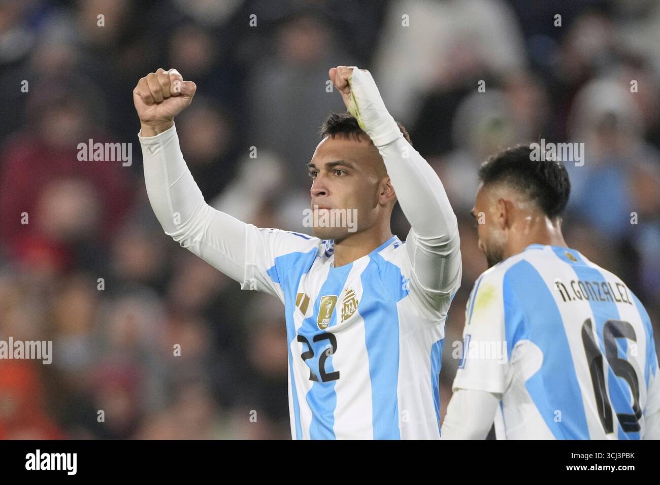Argentina s Lautaro Martinez Celebrates Scoring His Side s Second Goal argentina-s-lautaro-martinez-celebrates-scoring-his-side-s-second-goal