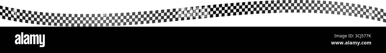 Checkered Finish Line Ribbon. Checkered Racing Flag . Vector ...