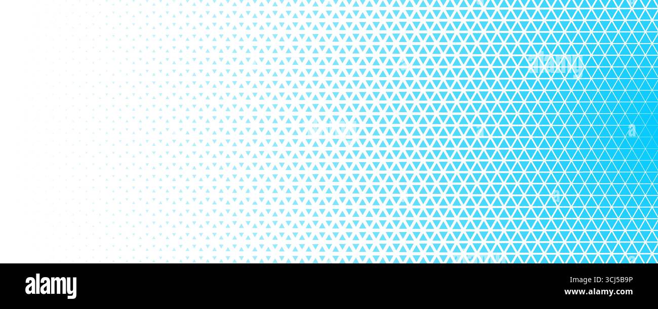 Blue white hexagon honeycomb halftone gradient pattern. Futuristic geometric background for tech medical science presentations and dynamic athletic Stock Vector