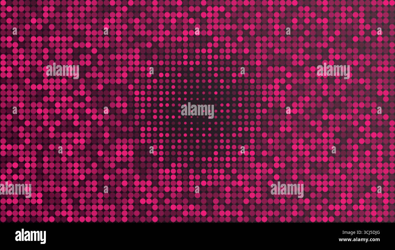 Abstract Halftone Pink Circle Dotted Pattern on gradient background, vector illustration Stock Vector