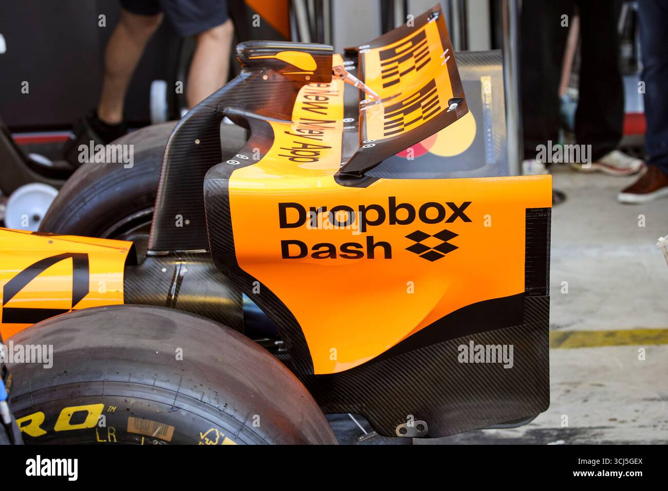 McLaren F1 Team MCL39, mechanical detail rear wing during the 2025 ...