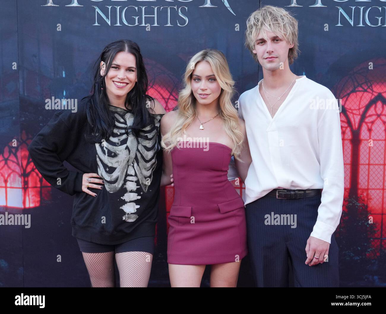 (L-R) Krsy Fox, Alexa Blair and Mason Mecarte at the Universal Studios ...