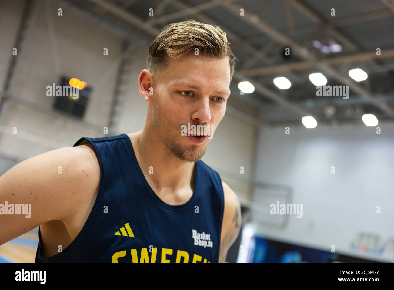 250905 Viktor Gaddefors of Sweden after a practice session during the ...