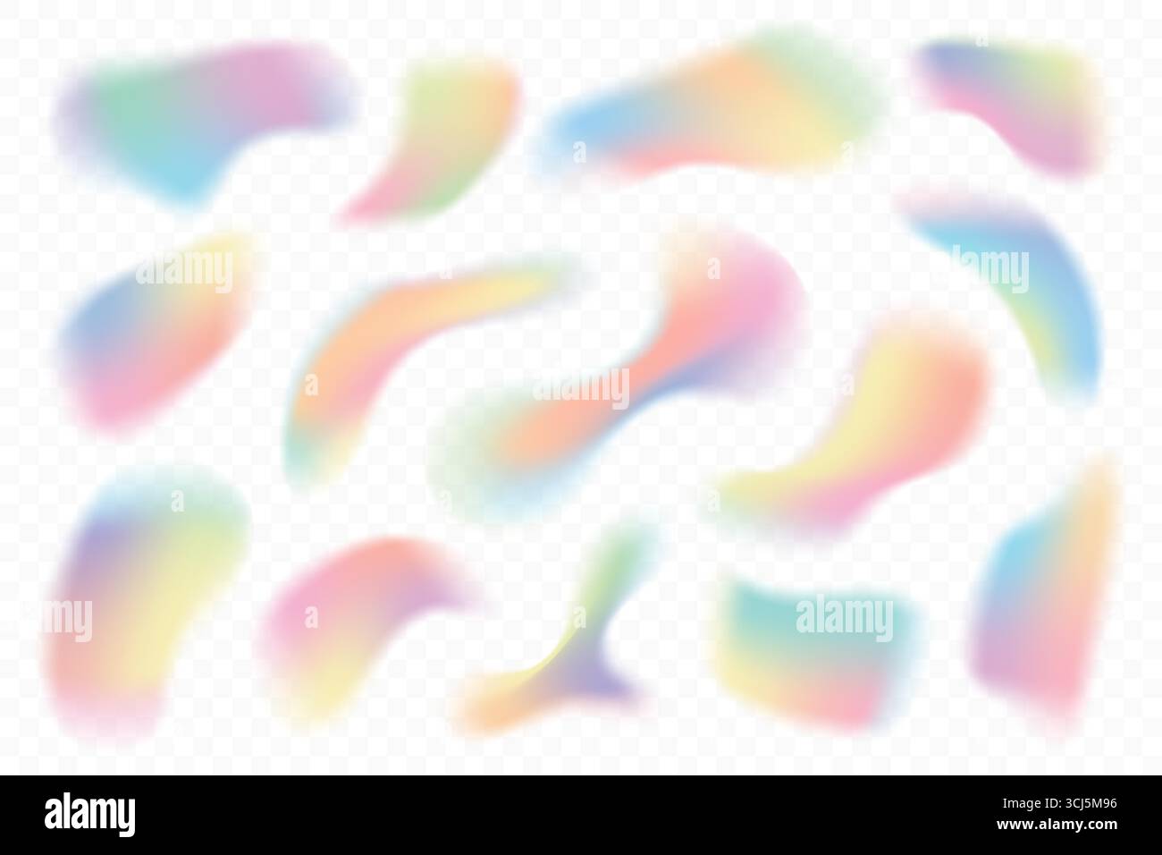 Liquid Mesh Gradient Abstract blurry gradient shapes isolated on white background. Pastel ...