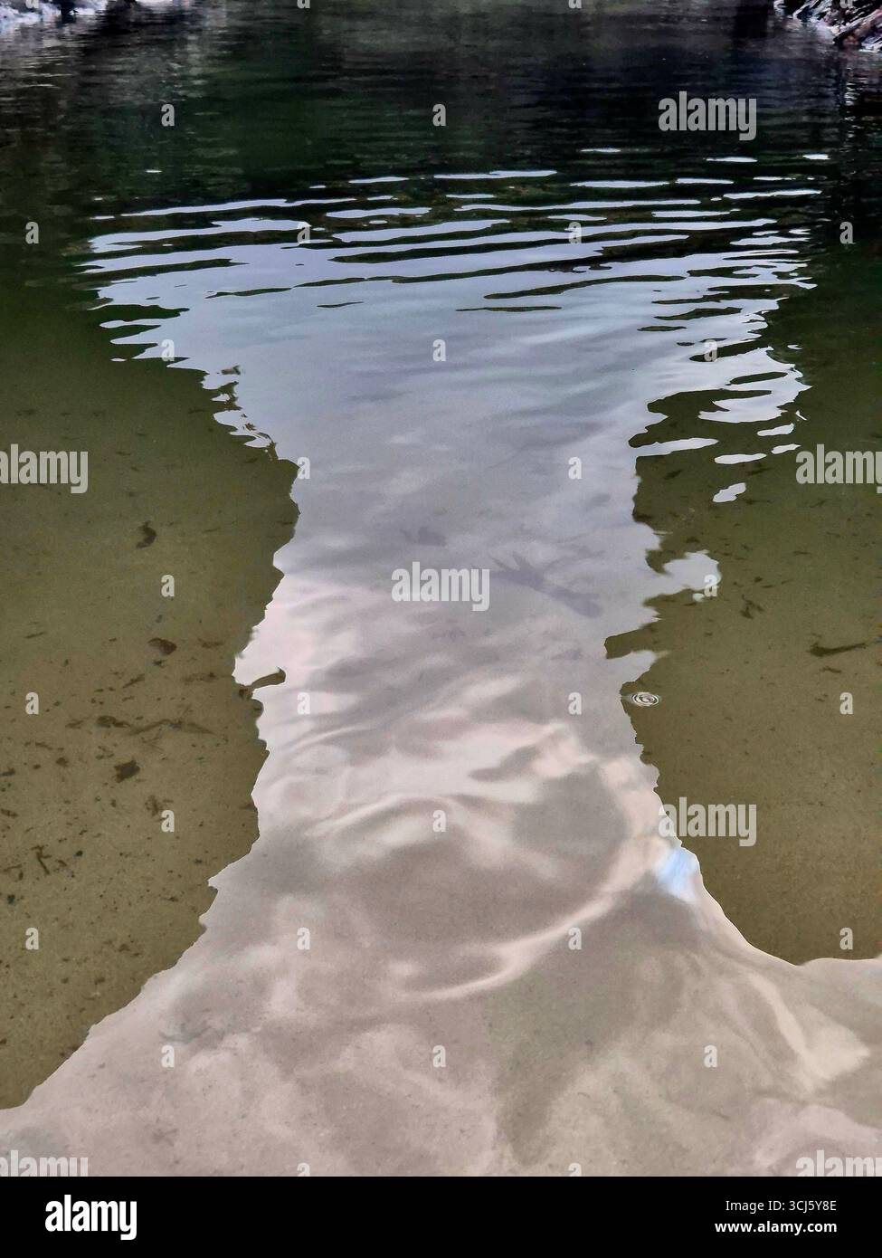 The sheep dip tidal pool Cornwall - Smartphone Captured Stock Image