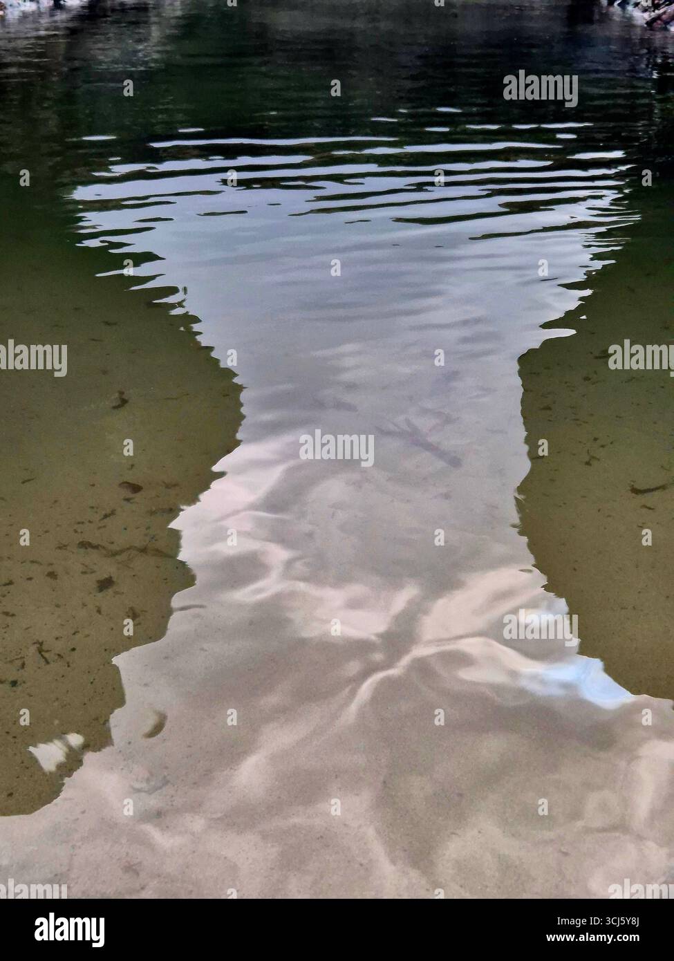 The sheep dip tidal pool Cornwall - Smartphone Captured Stock Image