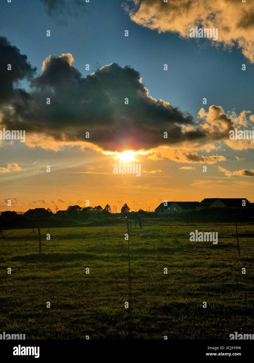 Sunset in cornwall - Smartphone Captured Stock Image