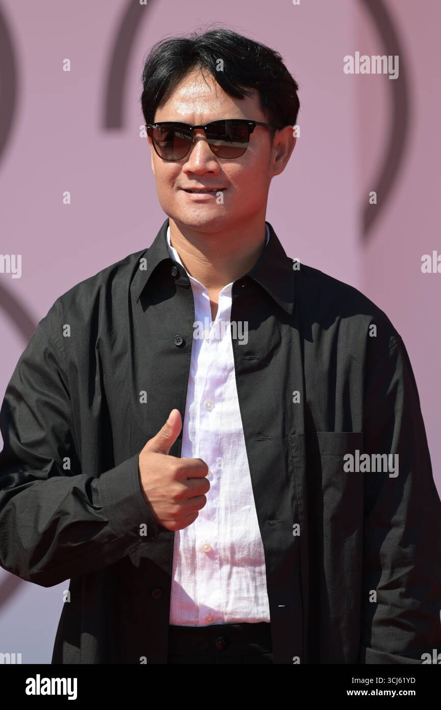 Venice, Italy. 5th September 2025. HUI JIA (Back Home) red carpet in ...