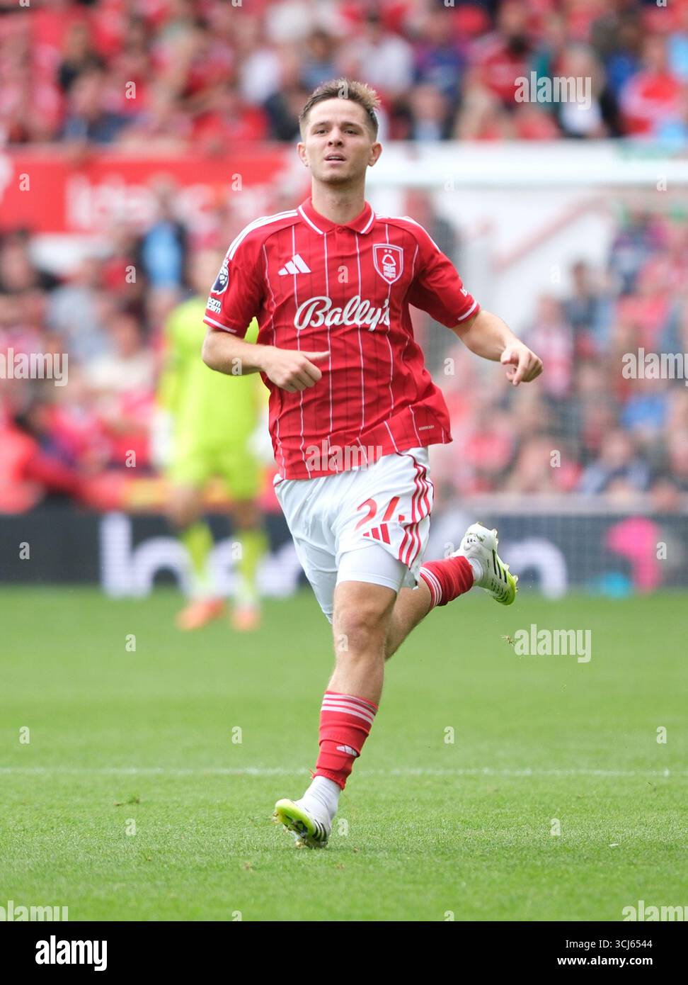 James McAtee of Nottingham Forest seen during the Premier league