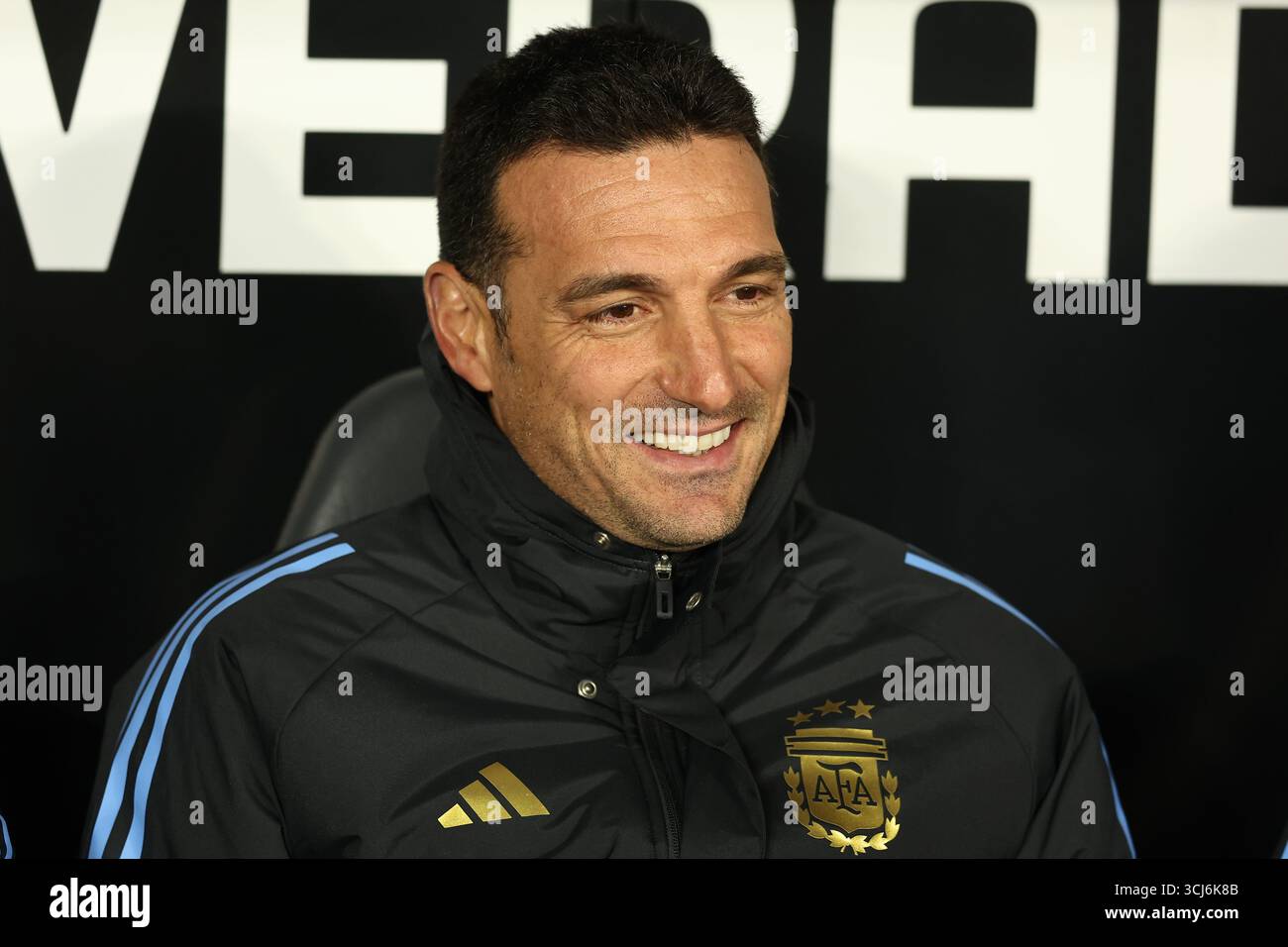 Argentina s Head Coach Lionel Scaloni Gestures During The South Argentina s Head Coach Lionel Scaloni Gestures During The South